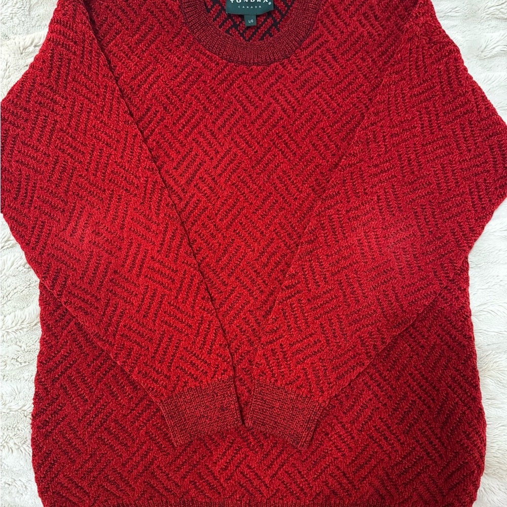 Tundra Red and Black Patterned Sweater
